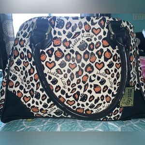 Loungefly Hello Kitty leopard print shoulder bag. Hello Kitty Loungefly